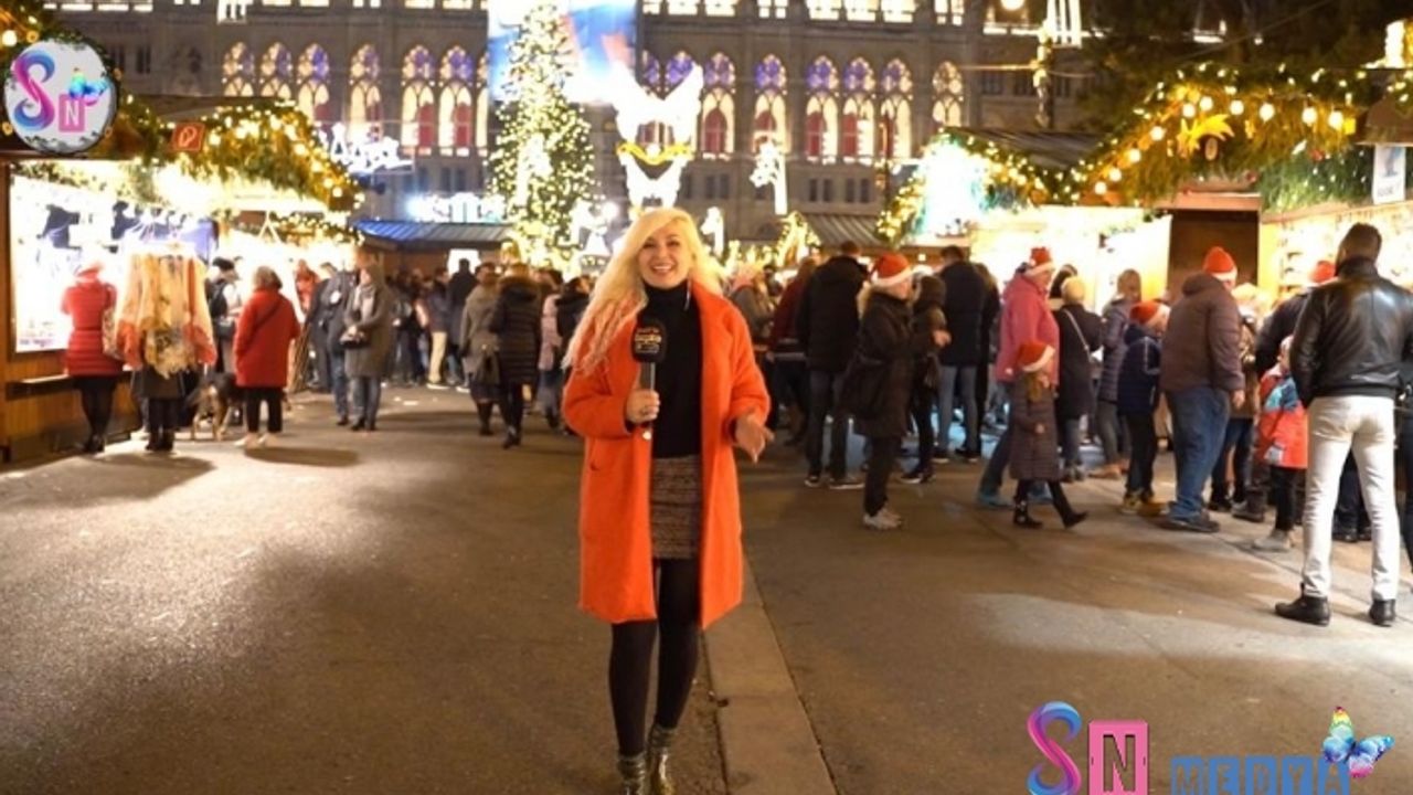 Viyana'da Noel Pazarları Işıklandırması (Weihnachtsmarkt)