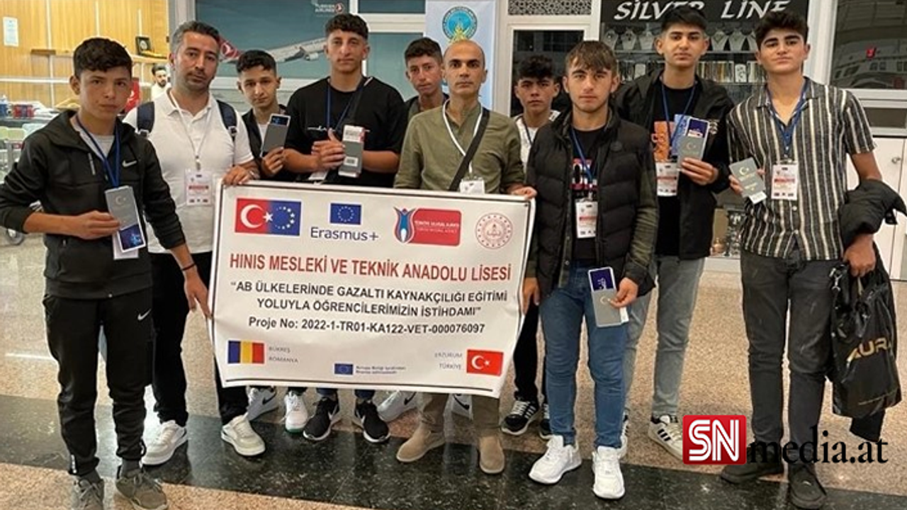 Erzurum'da okuyan meslek liseli öğrenciler Viyana'da staj görecek