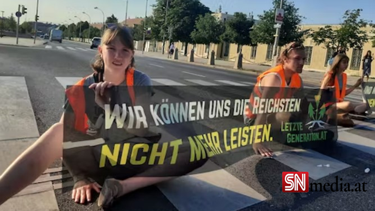 İklim protestoları Viyana'da trafiği felç etti