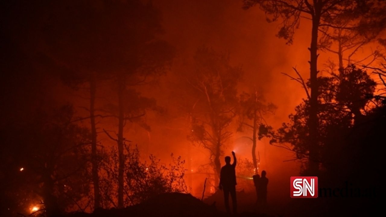 Çanakkale'deki orman yangını devam ediyor: 9 köy tahliye edildi
