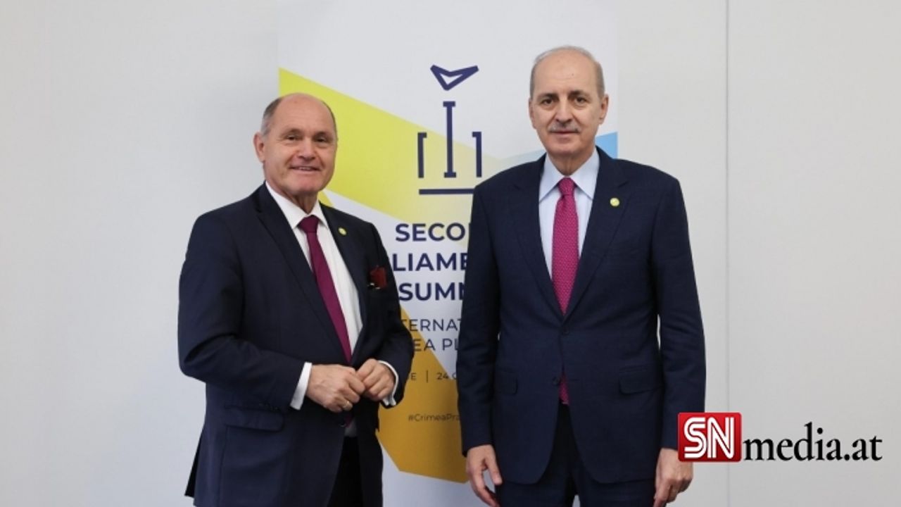 TBMM Başkanı Kurtulmuş, Avusturya Meclis Başkanı Sobotka ile görüştü