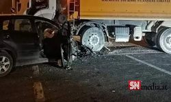 Avusturya plakalı otomobil ile kamyon çarpıştı: 1 ölü, 2 yaralı