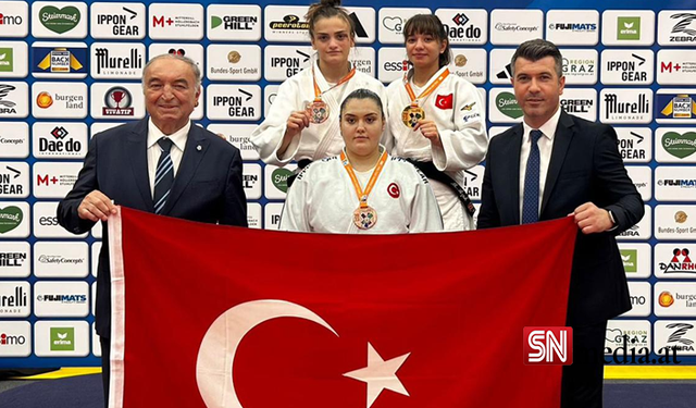Türk milli judoculardan Avusturya'da 3 madalya