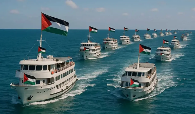 Küresel Sumud Filosu: 18 gemi İtalya'dan Gazze'ye doğru yola çıktı