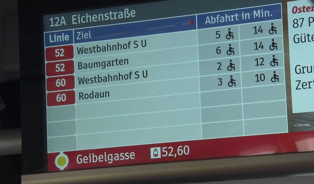 Viyana'da toplu taşımada akıllı dönüşüm: Aktarma süreleri artık anlık görülecek