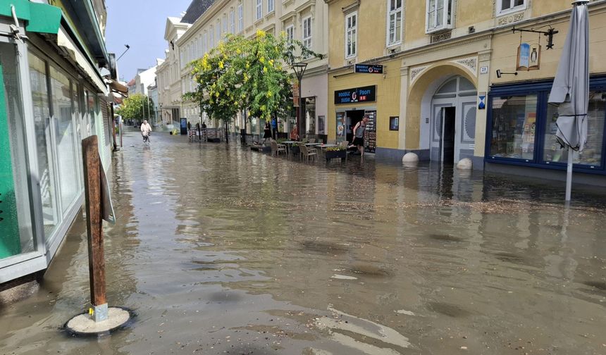 Wiener Neustadt’ta Dolu ve Şiddetli Fırtına Büyük Hasara Yol Açtı