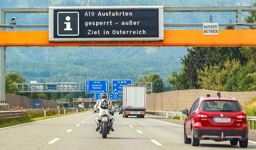 A10 Tauern Otoyolu’nda Çıkışlar Yeniden Kapatıldı